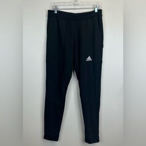 Adidas Men’s M Tapered Leg Black Joggers Logo Athletic Pants